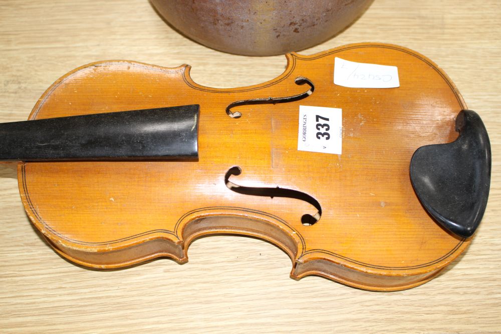 A Chinese violin and four bows